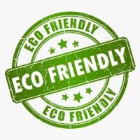 Eco Friendly badge – green certified label promoting environmental responsibility